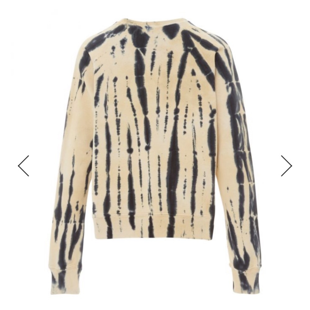 Re/Done X Hanes Classic Raglan Sweatshirt Tiger Print Pale Pink S